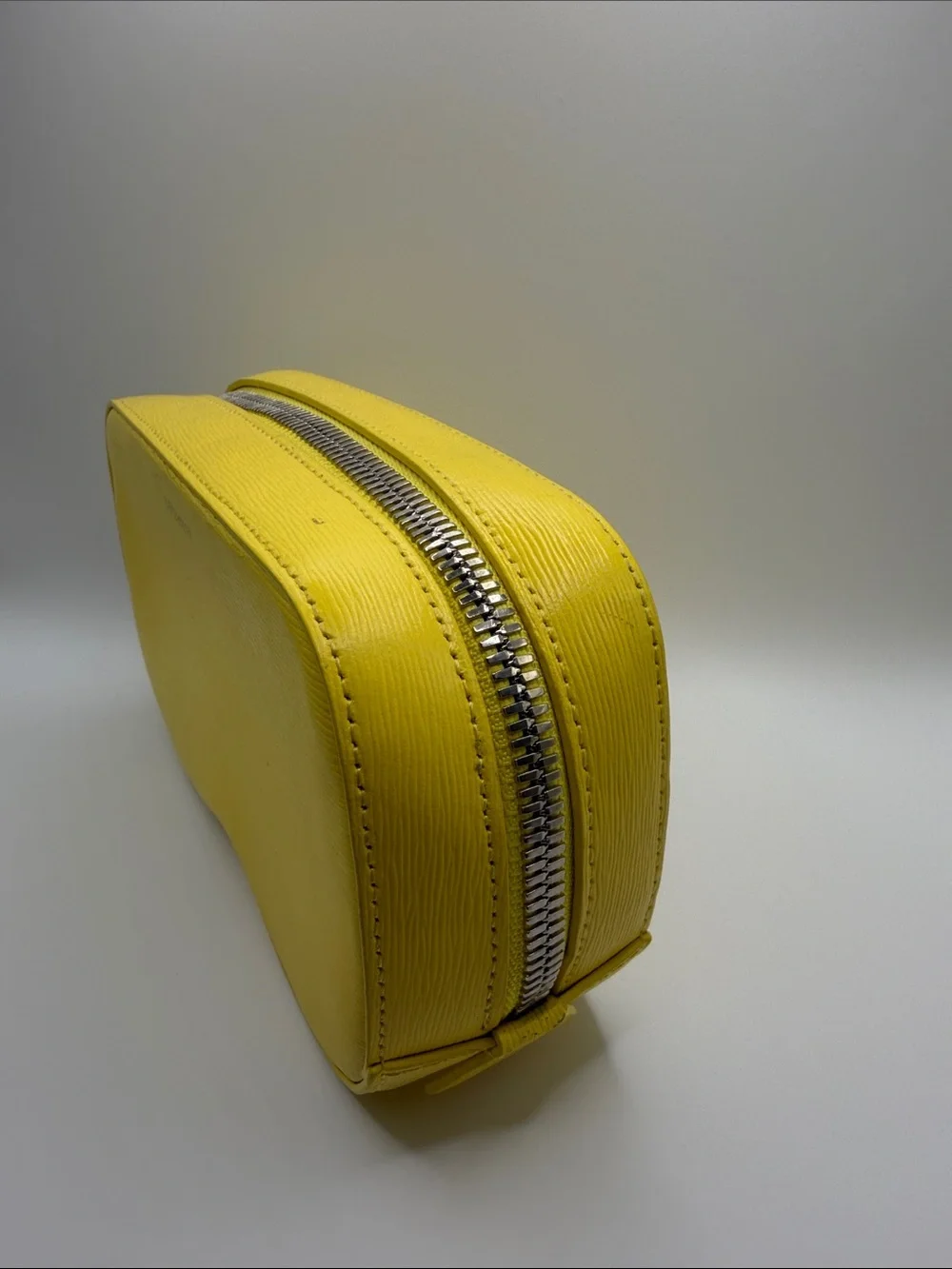Senreve Yellow Leather Clutch/Pouch used *read - Picture 3 of 10